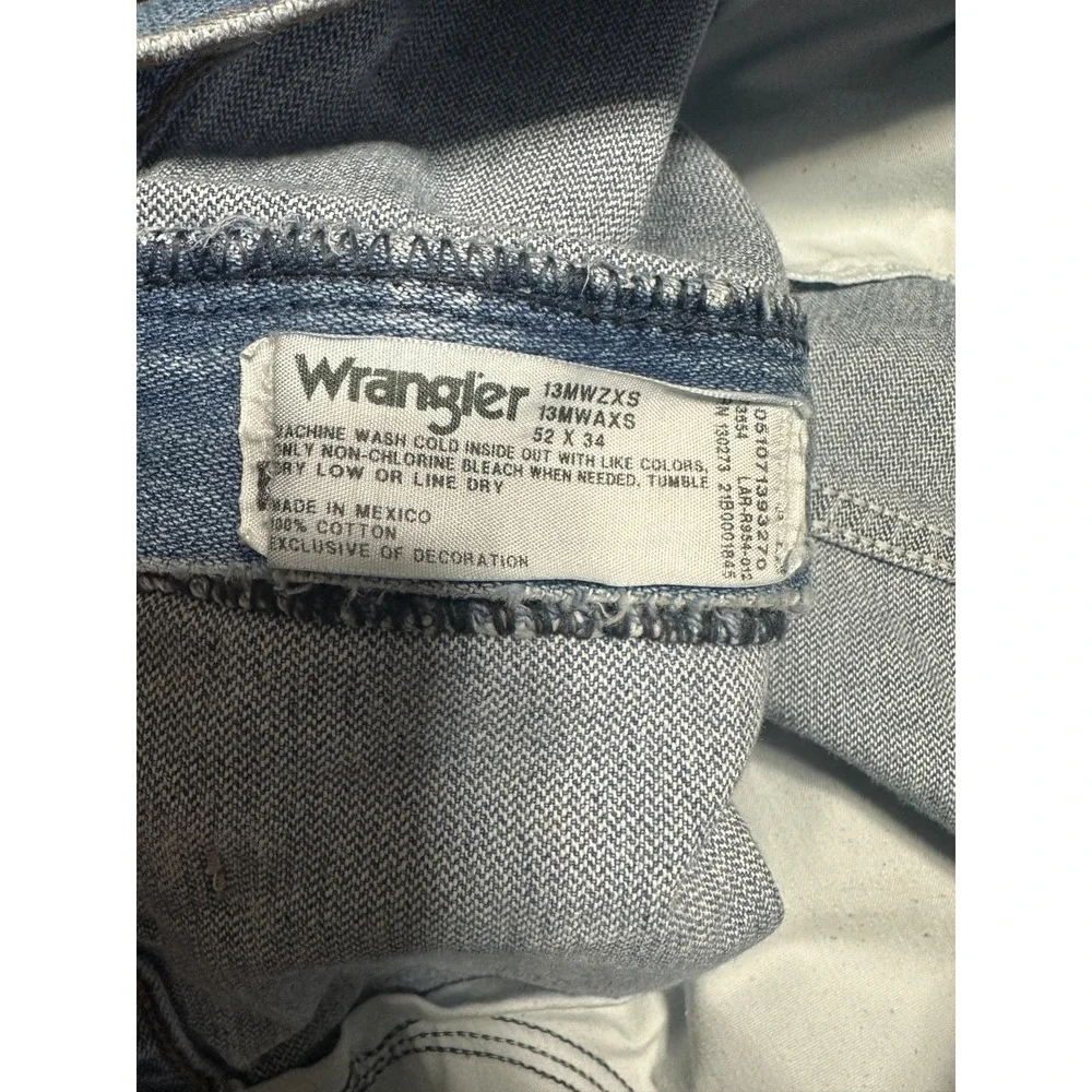 Vintage 90's Wrangler Jeans Men 52x34 Style‎ 13MWZXS Cowboy Western Rodeo Mexico